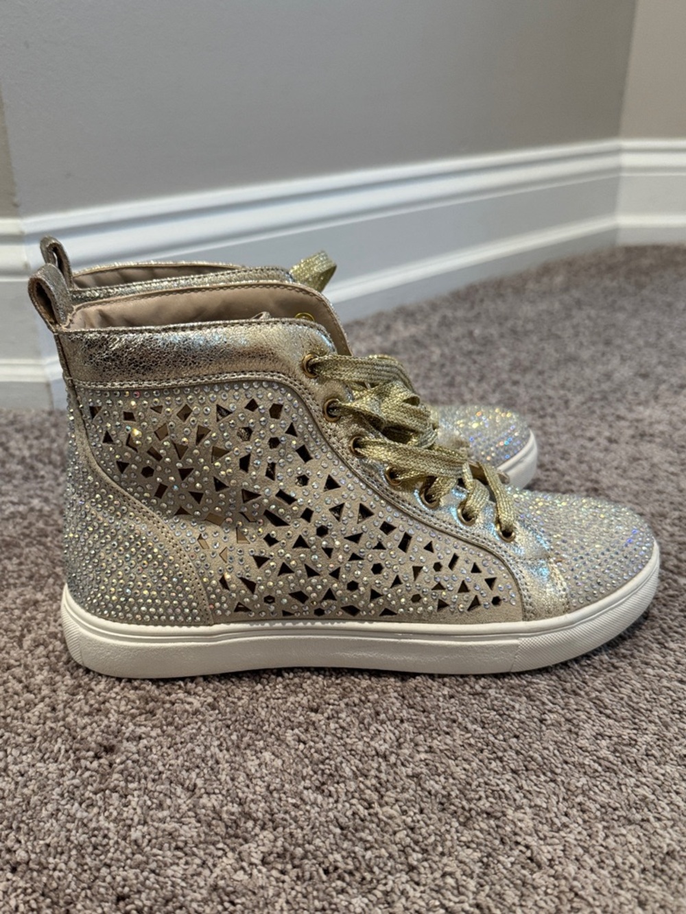 Gold Lady Couture Sneakers